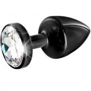 Diogol Anni Black T3 Crystal Butt Plug 35 mm
