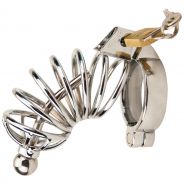 Impound Corkscrew Chastity Device with Penis Plug