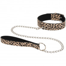 Baseks Leopard Collar With Chain