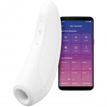 Satisfyer Curvy 1+ App-controlled White Clitoral Stimulator Product picture with app 1
