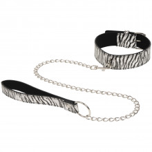 Baseks Zebra Collar With Chain
