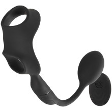 Rebel Men’s Gear Cock Ring with Remote-controlled Butt Plug
