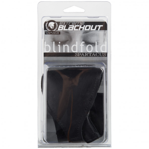 Spartacus Læder Blackout Blindfold Pack 90
