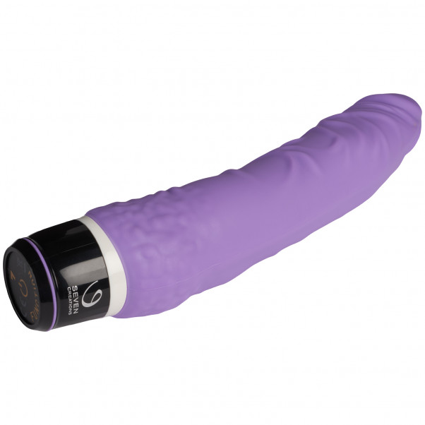 Sevencreations Waterproof Silicone Dildo Vibrator Purple