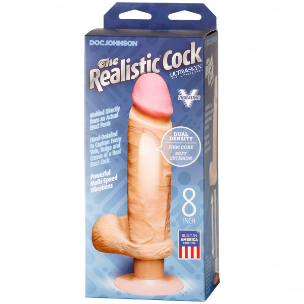 Doc Johnson The Realistic Cock UR3 Vibrating Dildo 20 cm