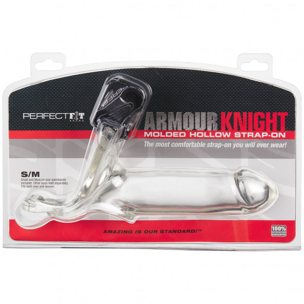 Perfect Fit Armour Knight XL Transparent Silicone Strap On  90