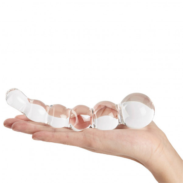 Sinful Groove Glass Dildo Product picture with hand 2