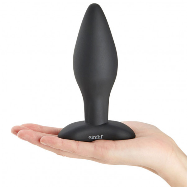Sinful BumBum Large Silicone Butt Plug Product picture with hand 4