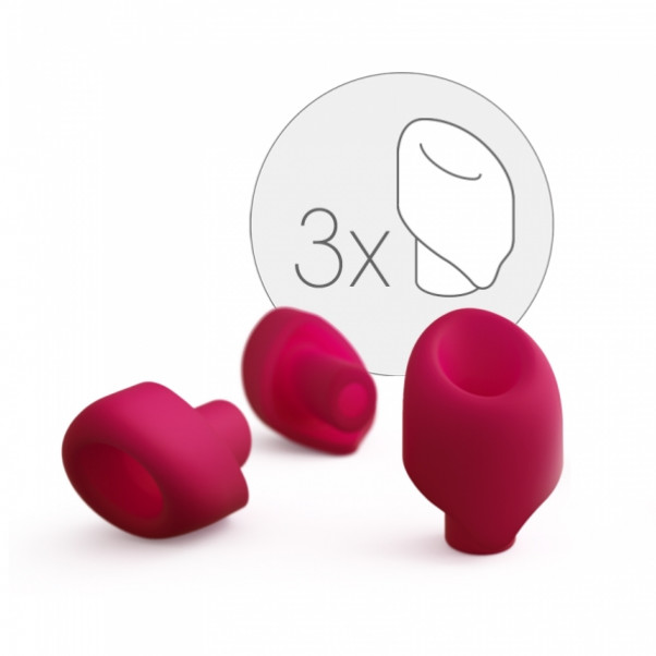 Womanizer 2GO Silicone Replacement Heads 3 Pack  1