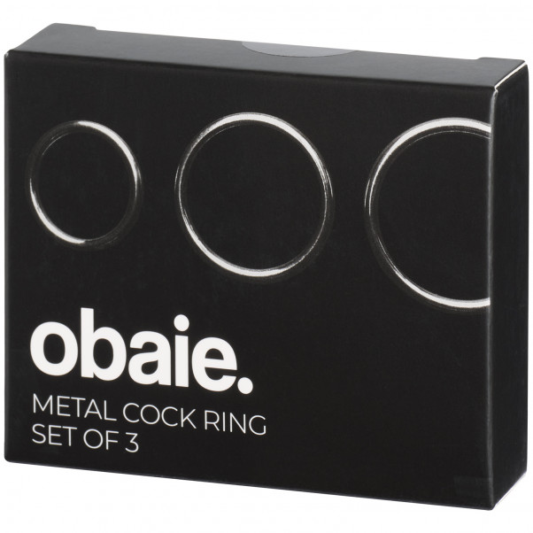 Obaie Metal Cock Ring Set of 3  90