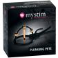 Mystim Plunging Pete Electro Glans Ring with Dilator